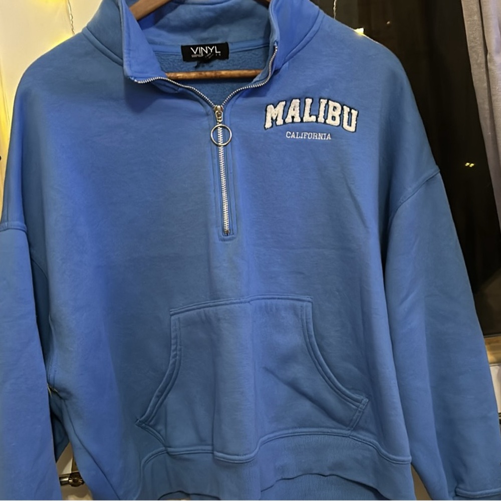 Vinyl Blue Malibu California Pullover